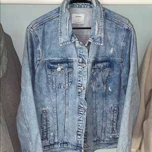 Old Navy Distressed Denim Jacket Women’s XXL